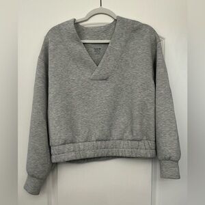 NWOT Old Navy Active Gray V-Neck Sweatshirt